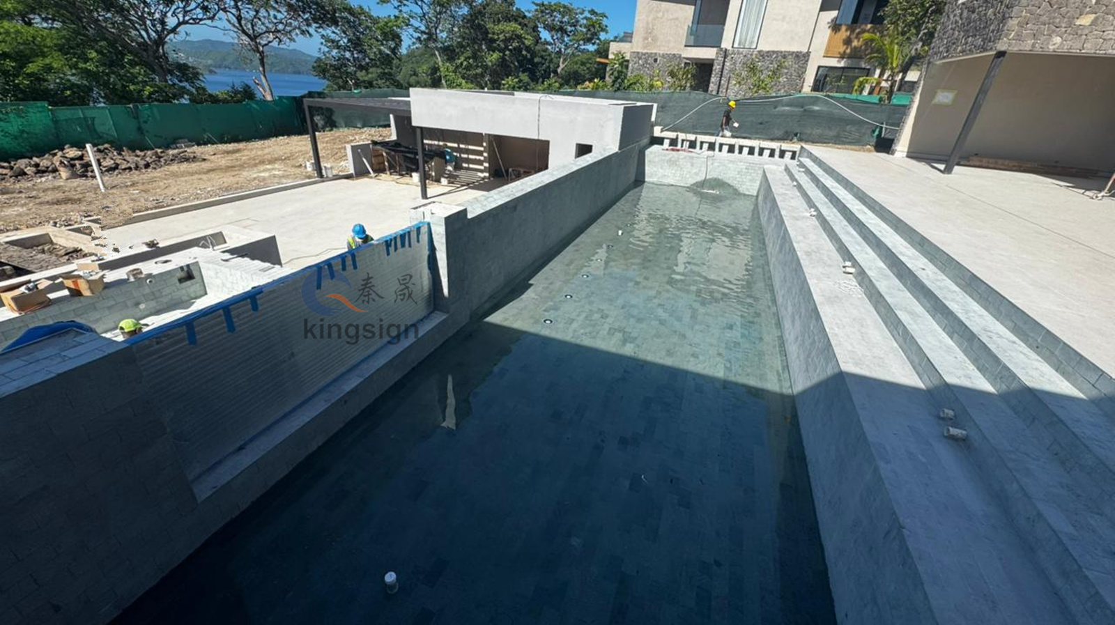 Feuille acrylique de 80 mm de 80 mm d'épaisseur pour fenêtre de piscine